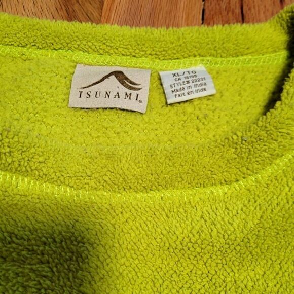 Tsunami Fuzzy Crew Neck Sweater Fleece XL - Picture 5 of 6